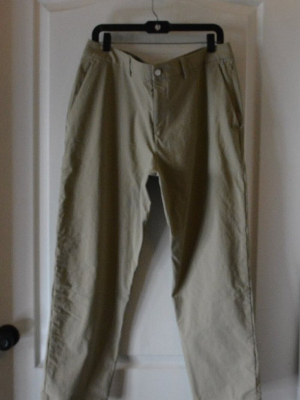 Lululemon Commission Classic Fit Chino Pants Men's size 35 Beige 5 pockets
